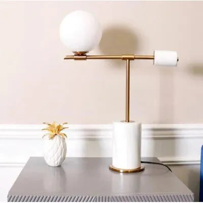 Blanco Marble Cosmic Lamp