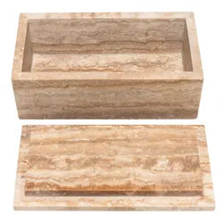 Odine Storage Box - Large Travertine