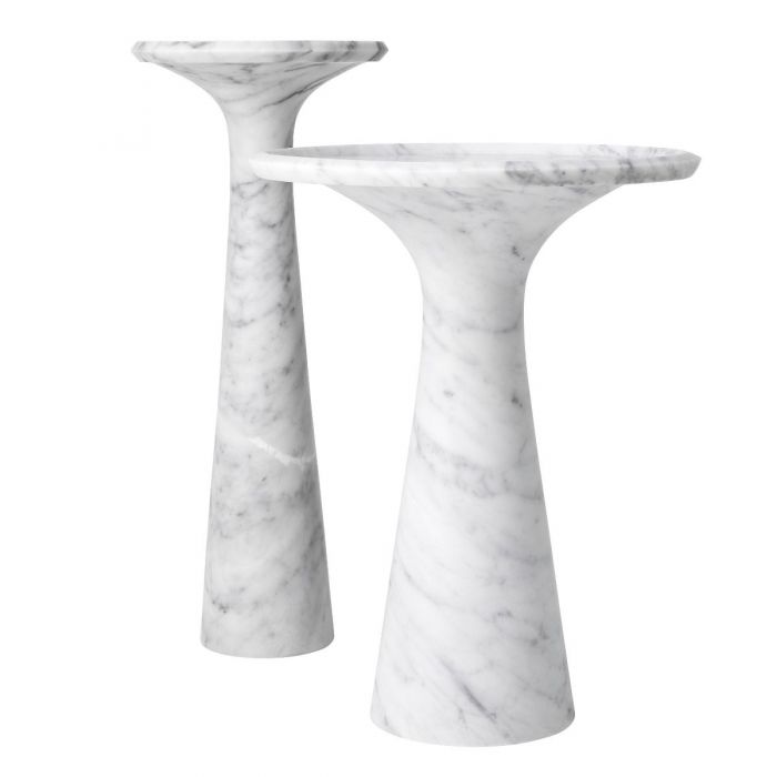 Pompano Marble Side Table / Low