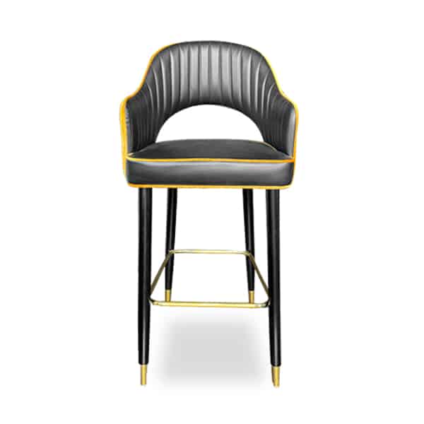 Arthur Bar Stool / Yellow and Black
