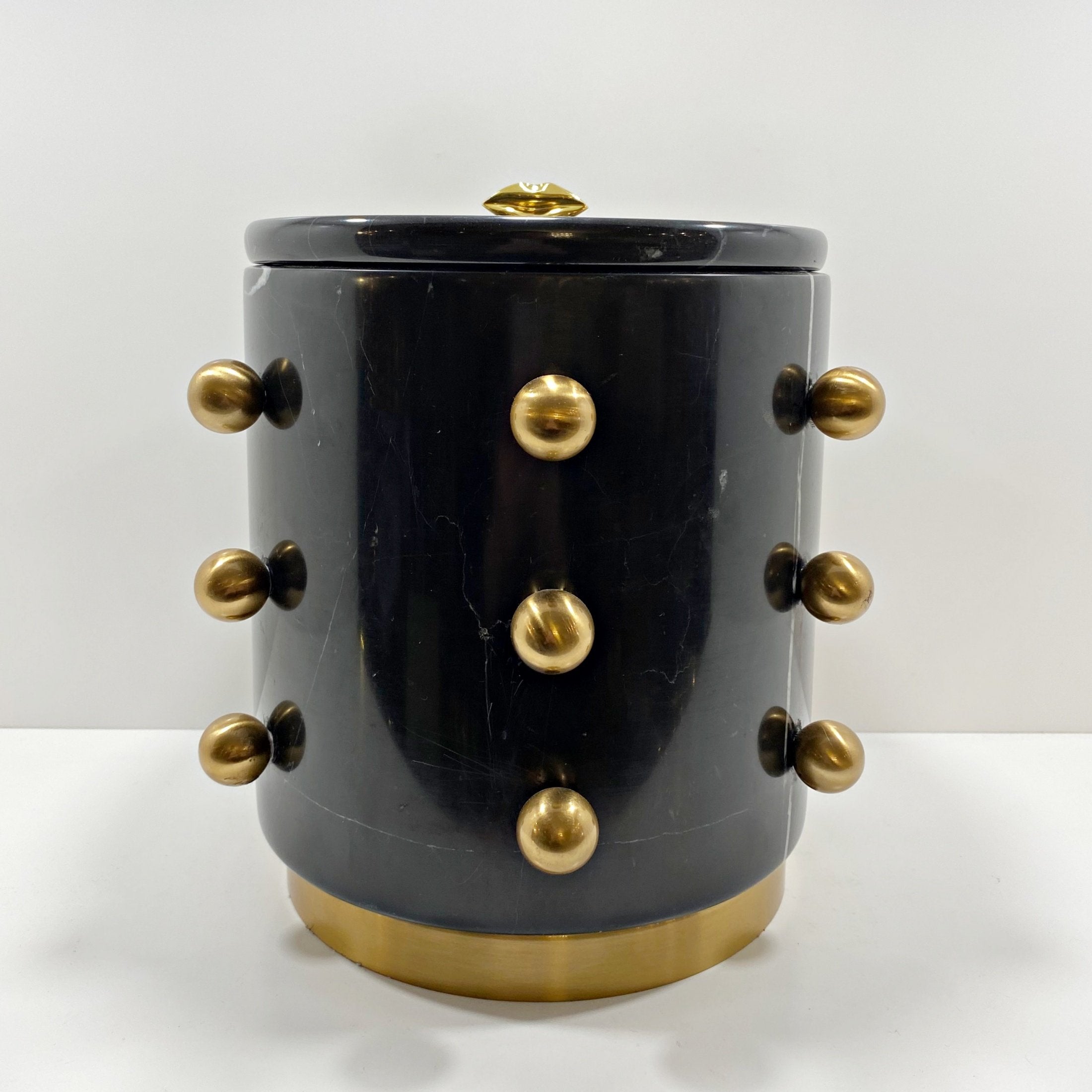 Black & Brass Marble Champagne Bucket