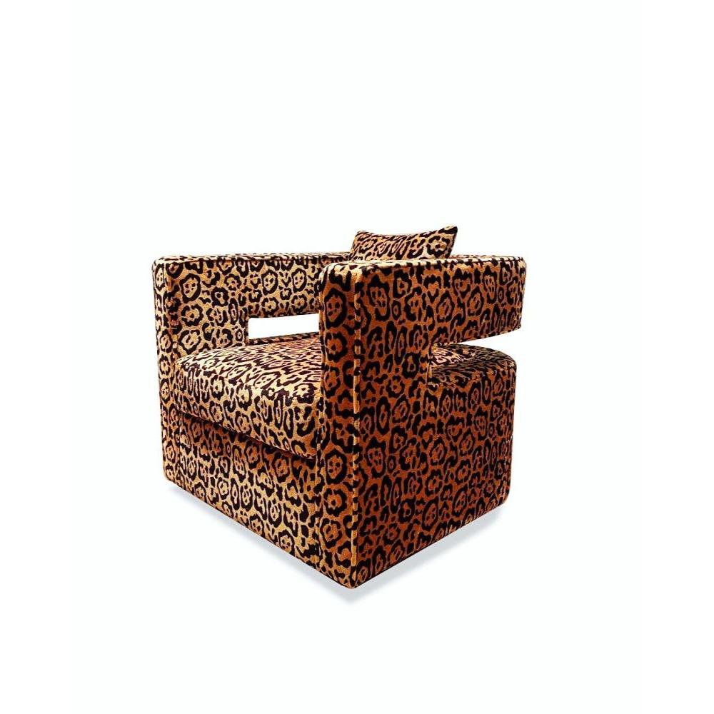 Leopard Swivel Chair