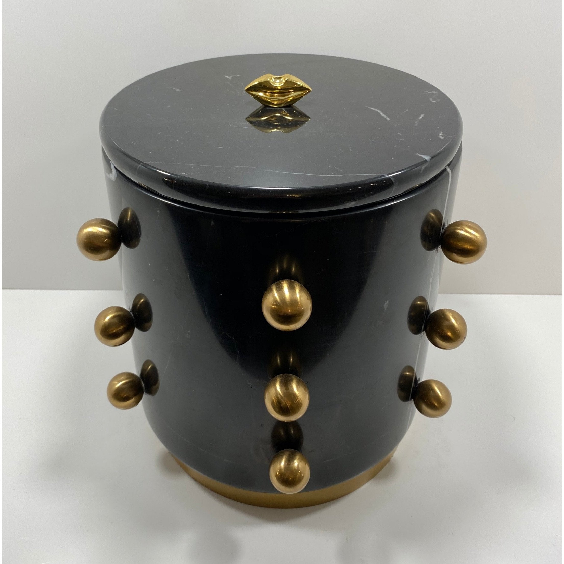 Black & Brass Marble Champagne Bucket