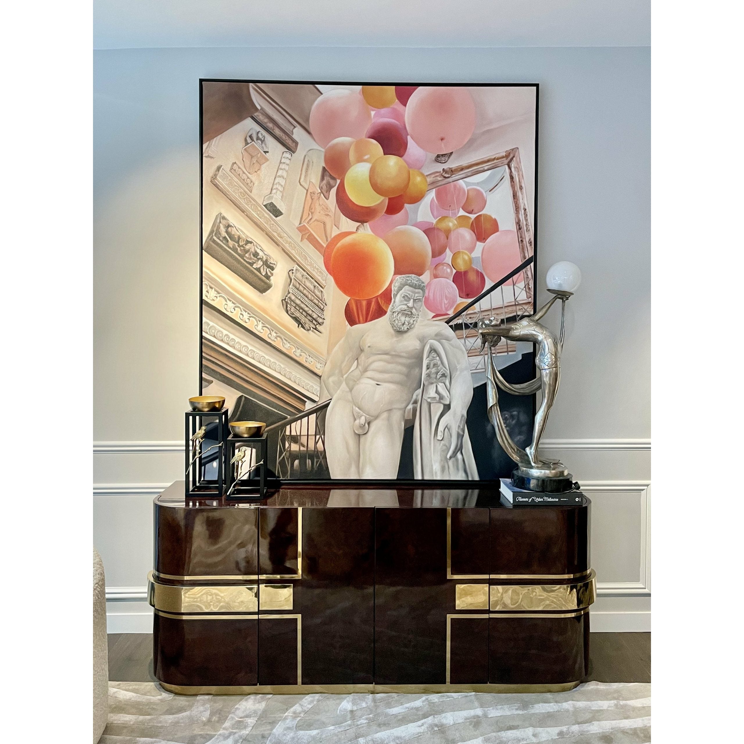 Ball Time Framed Canvas Wall Art