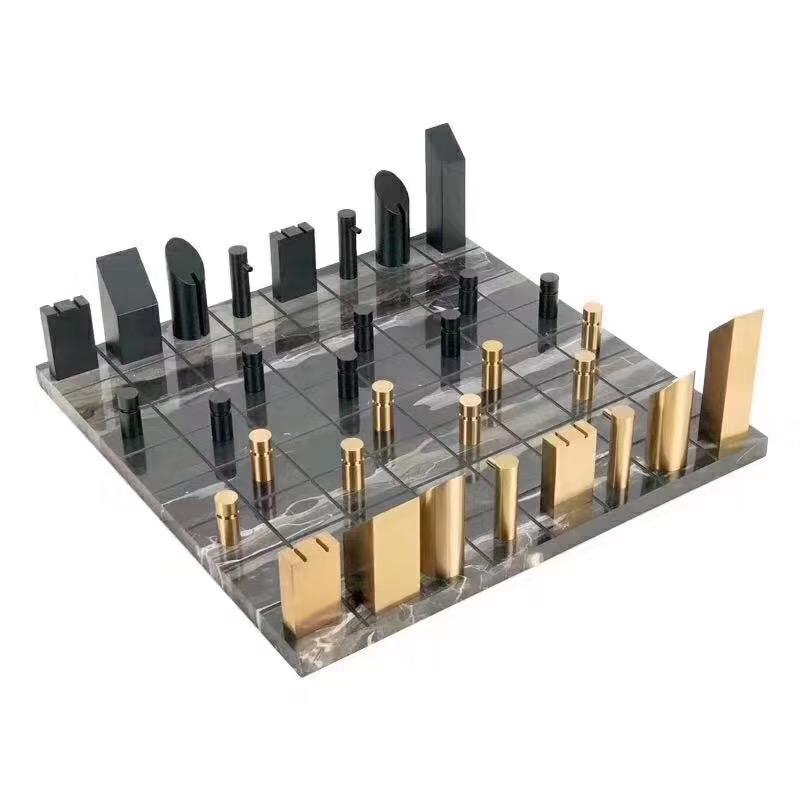 Marble Hand-Sculpture d'art Chess set