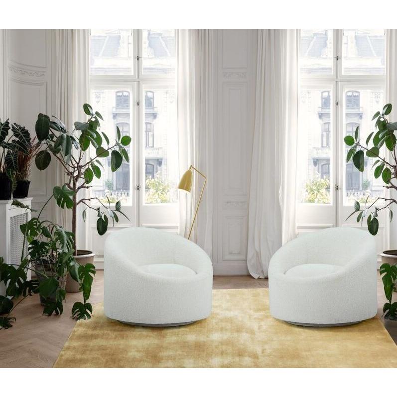 Sienna Swivel Chair - Cream