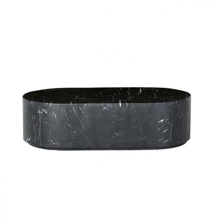 Ellery Block Oval Coffee Table