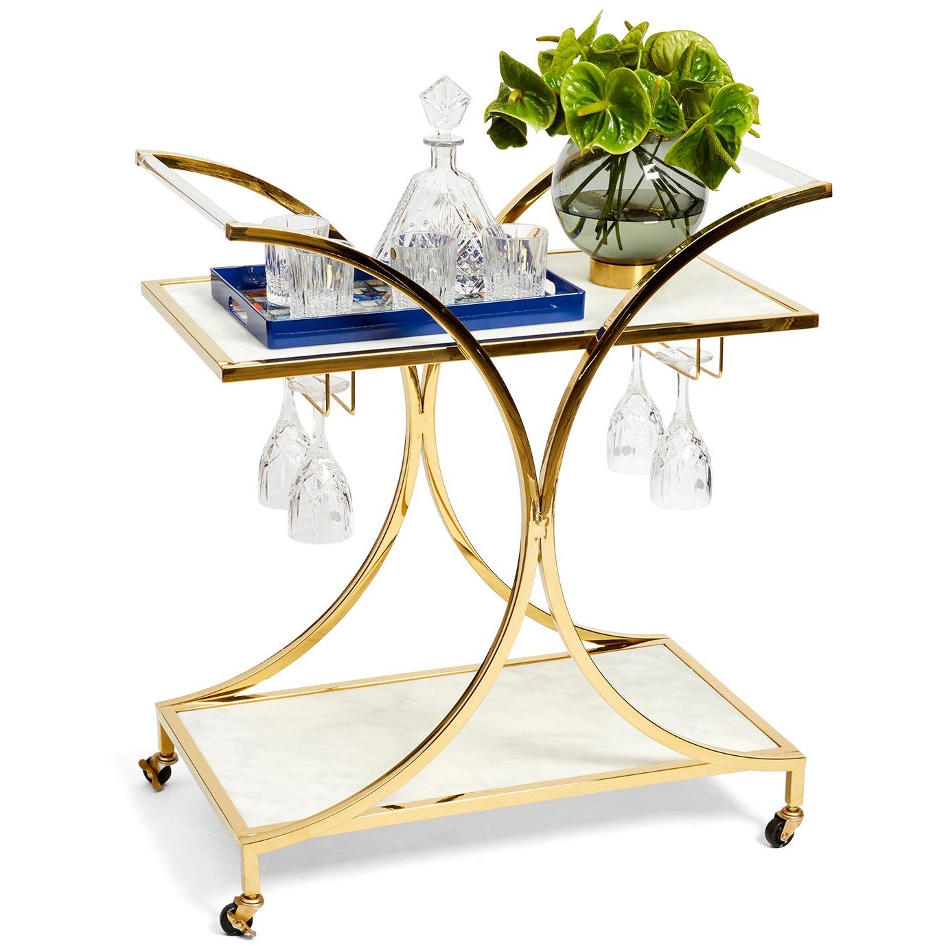 Globo Marble Bar Cart