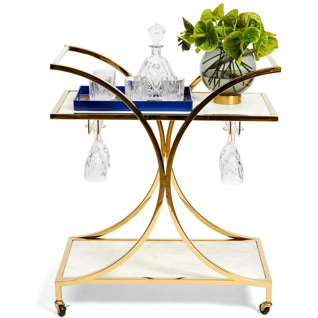 Globo Marble Bar Cart