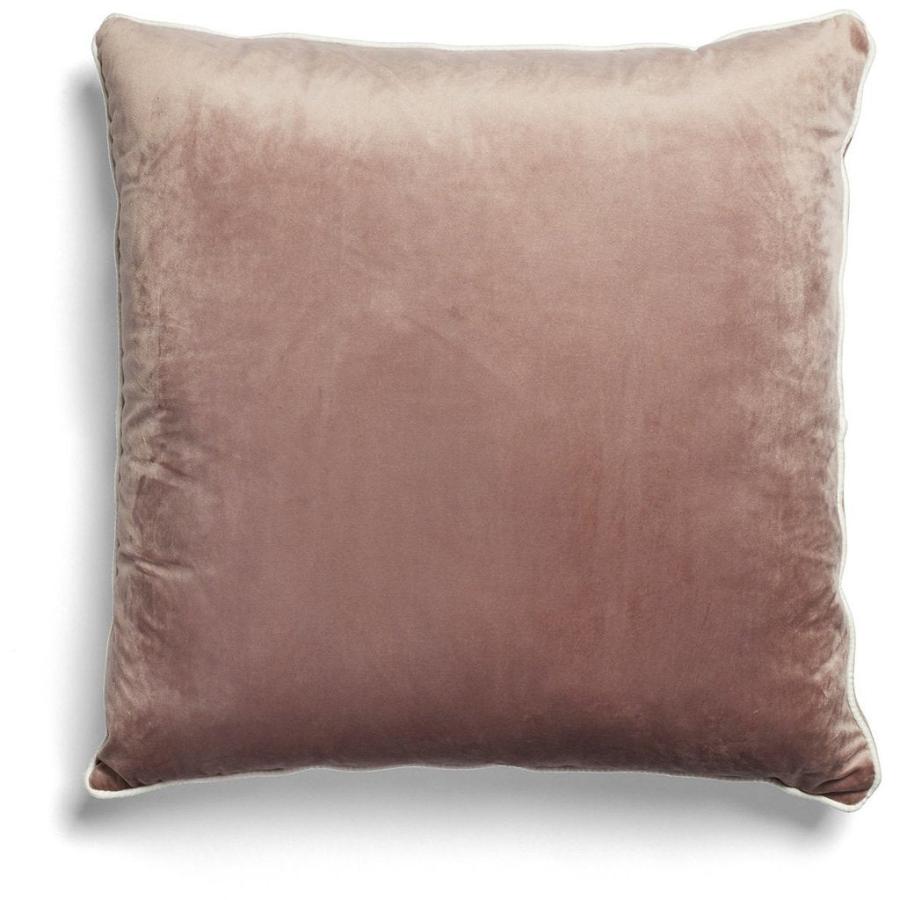 MM01 White Piping Cushion - Rose
