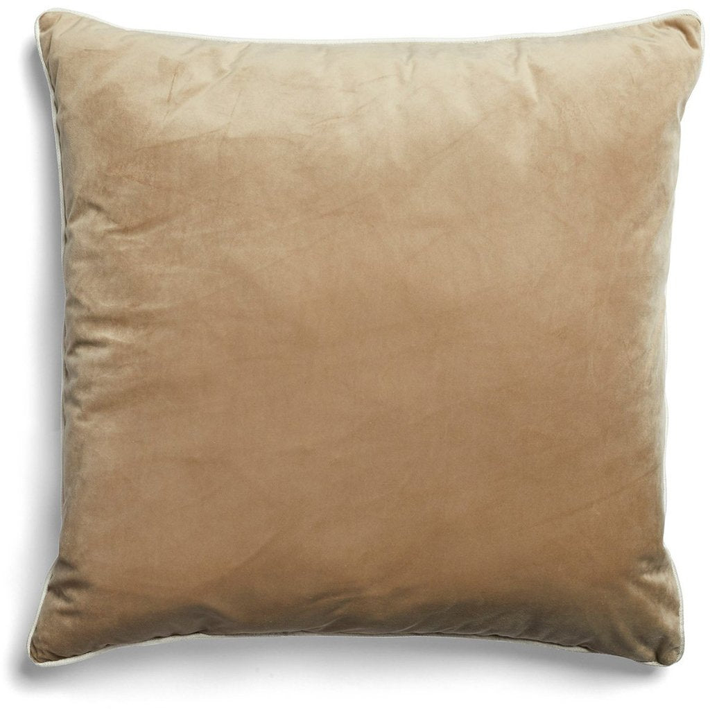 MM01 White Piping Cushion - Muse Grey