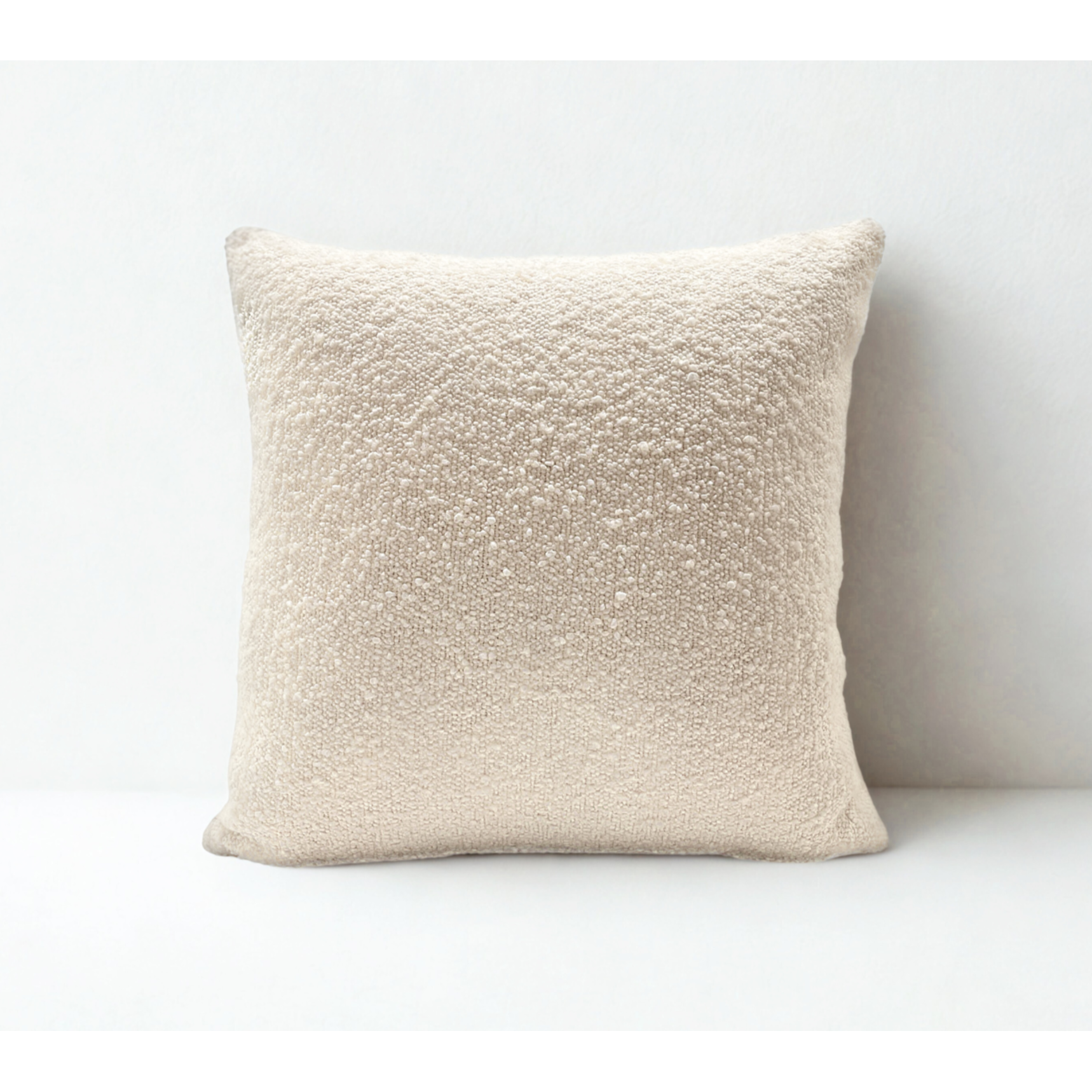 Boucle Cushion - White