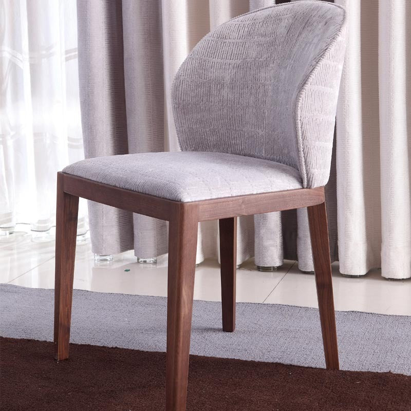 Venice Dining Chair - Textured Grey Velvet