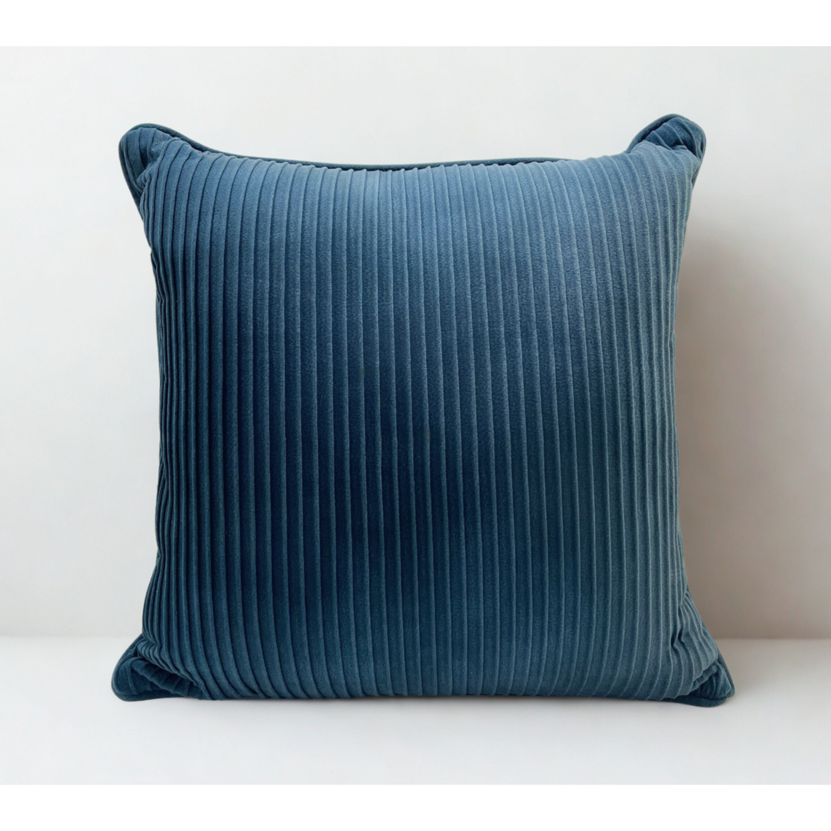 Self Stripe Cushion - Blue
