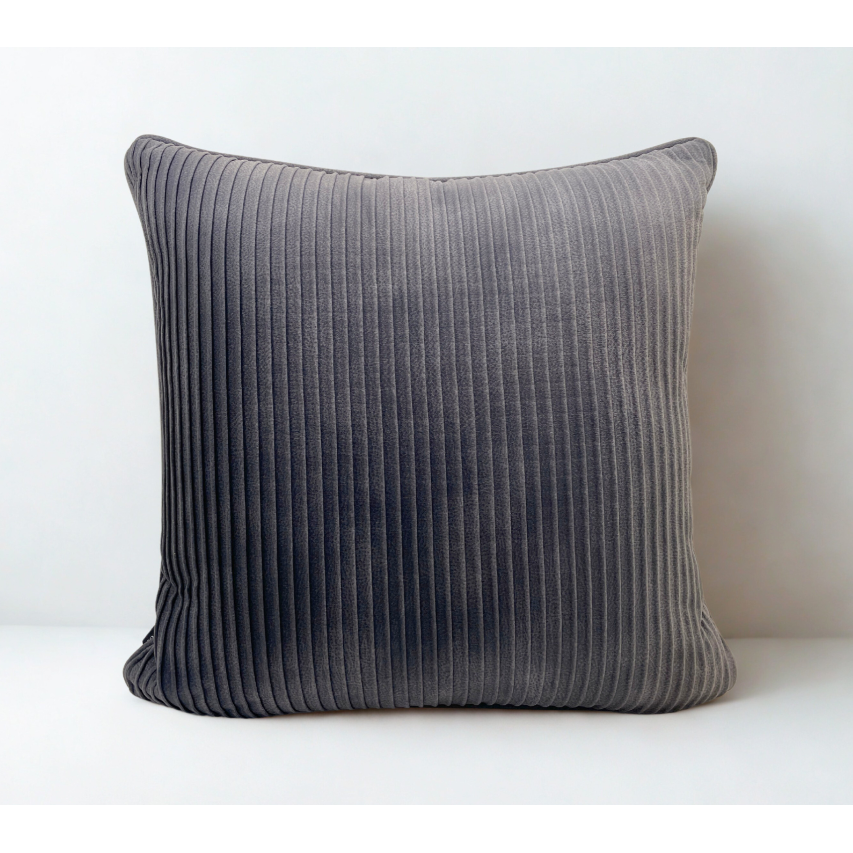 Self Stripe Cushion - Grey