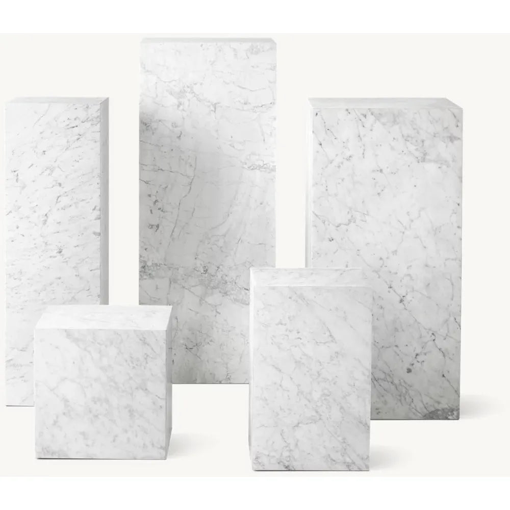 White Marble Plinth – Daqua Interiors