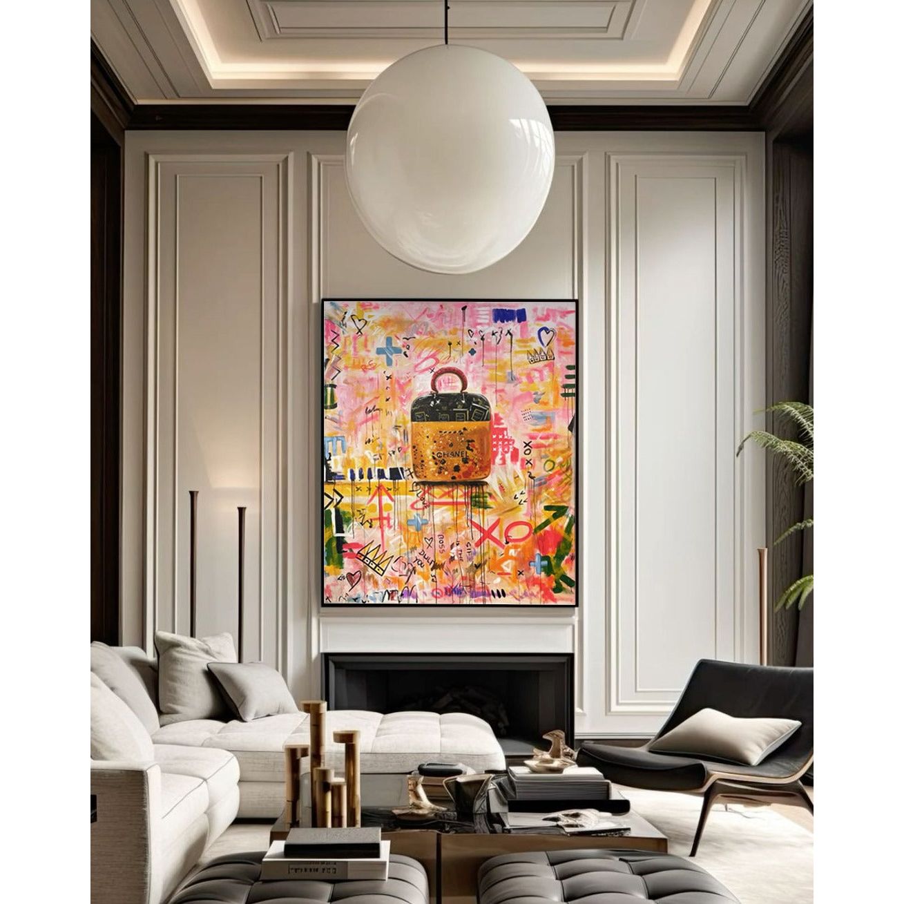 New York Chanel Framed Canvas Wall Art