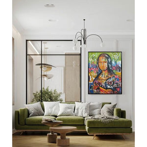 Tagged Mona Framed Canvas Wall Art