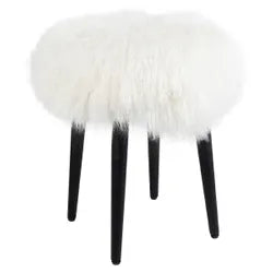 Floof Mongolian Lamb Fur Stool