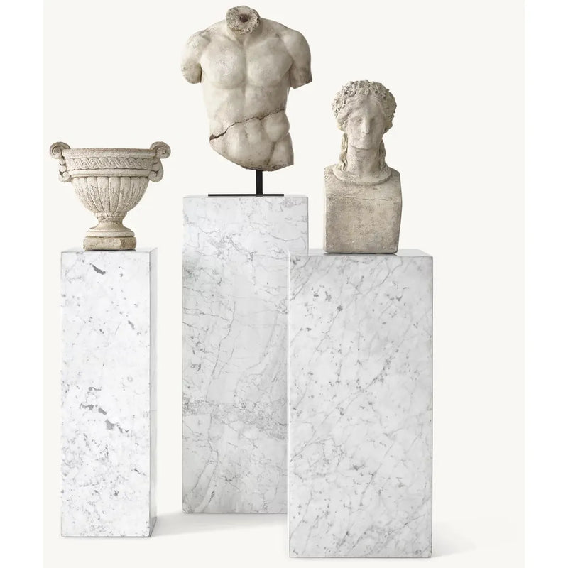 White Marble Plinth