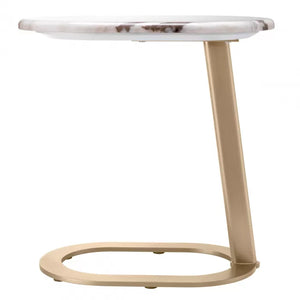 Oyo Brushed Gold Side Table