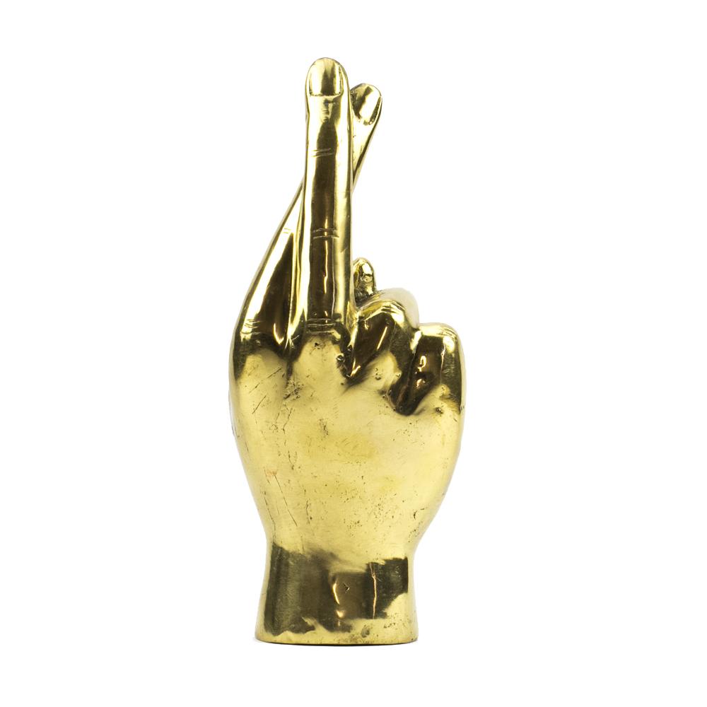Brass Hand - Finger Crossed