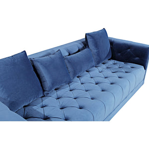Tuxedo Sofa - baby blue
