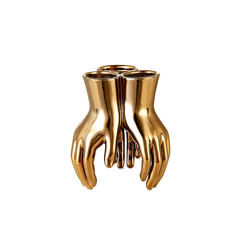 Golden Hand Vase/ Bowl