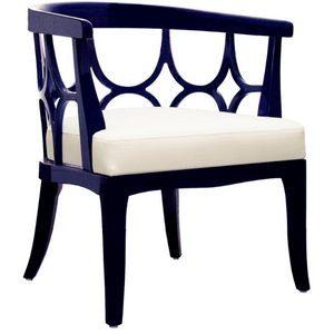 Campbell Navy Lacquer Chair