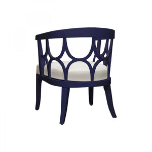 Campbell Navy Lacquer Chair