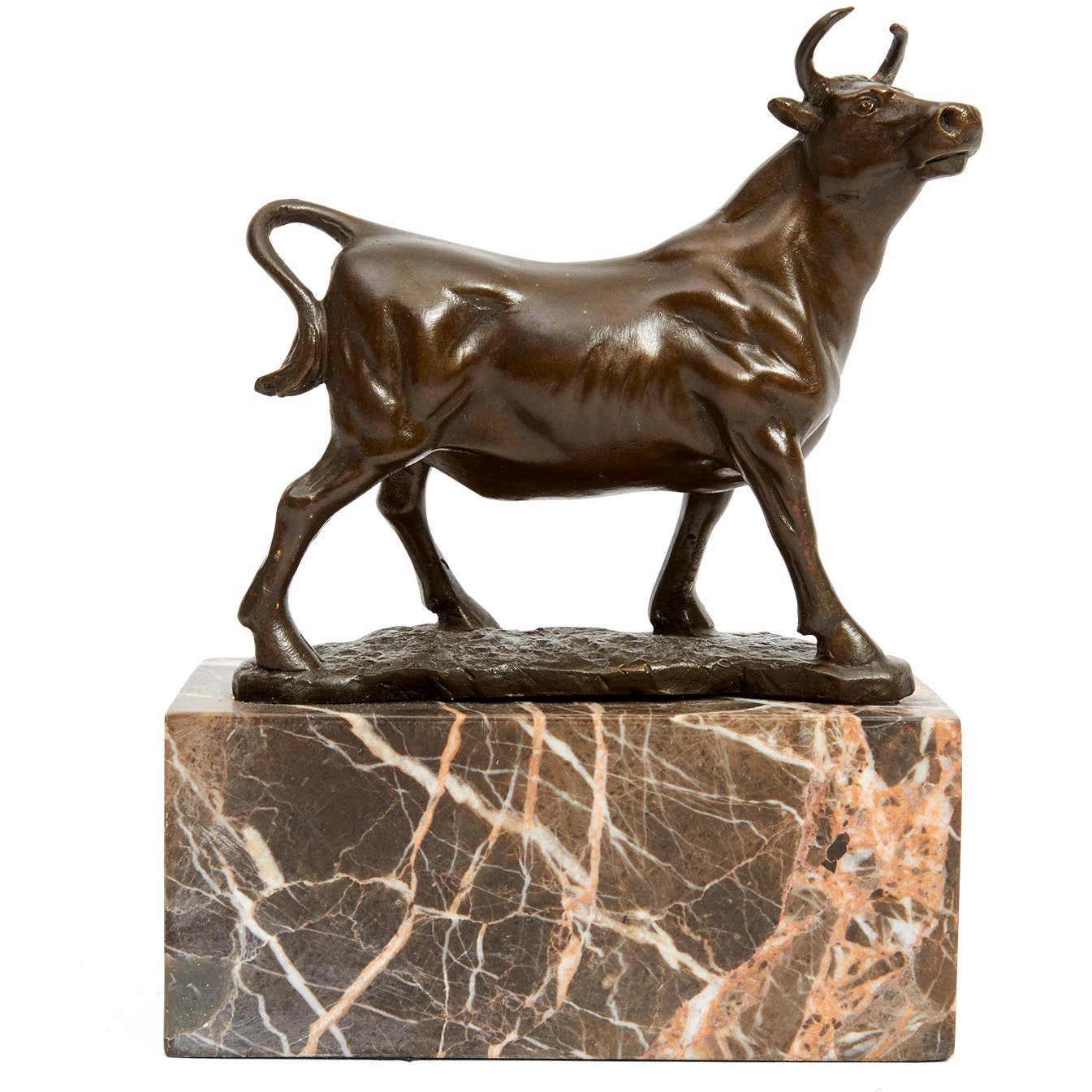 Bronze Bull on Marble