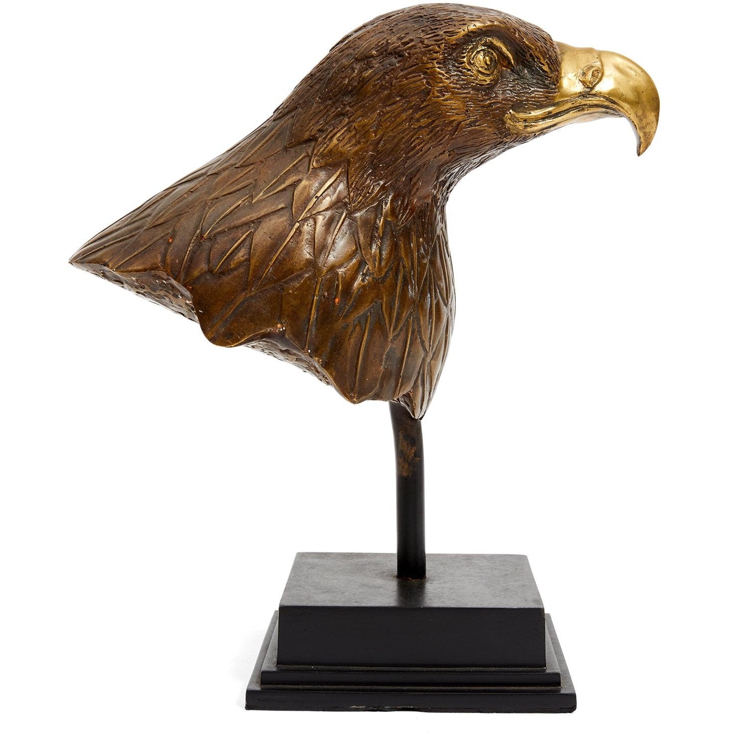 Mid Century Bronze Eagle Sculpture