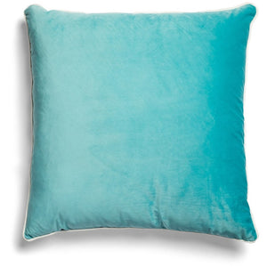 MM01 White Piping Cushion - Teal