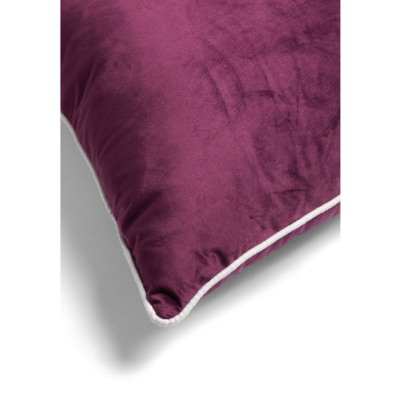 MM01 White Piping Cushion - Purple